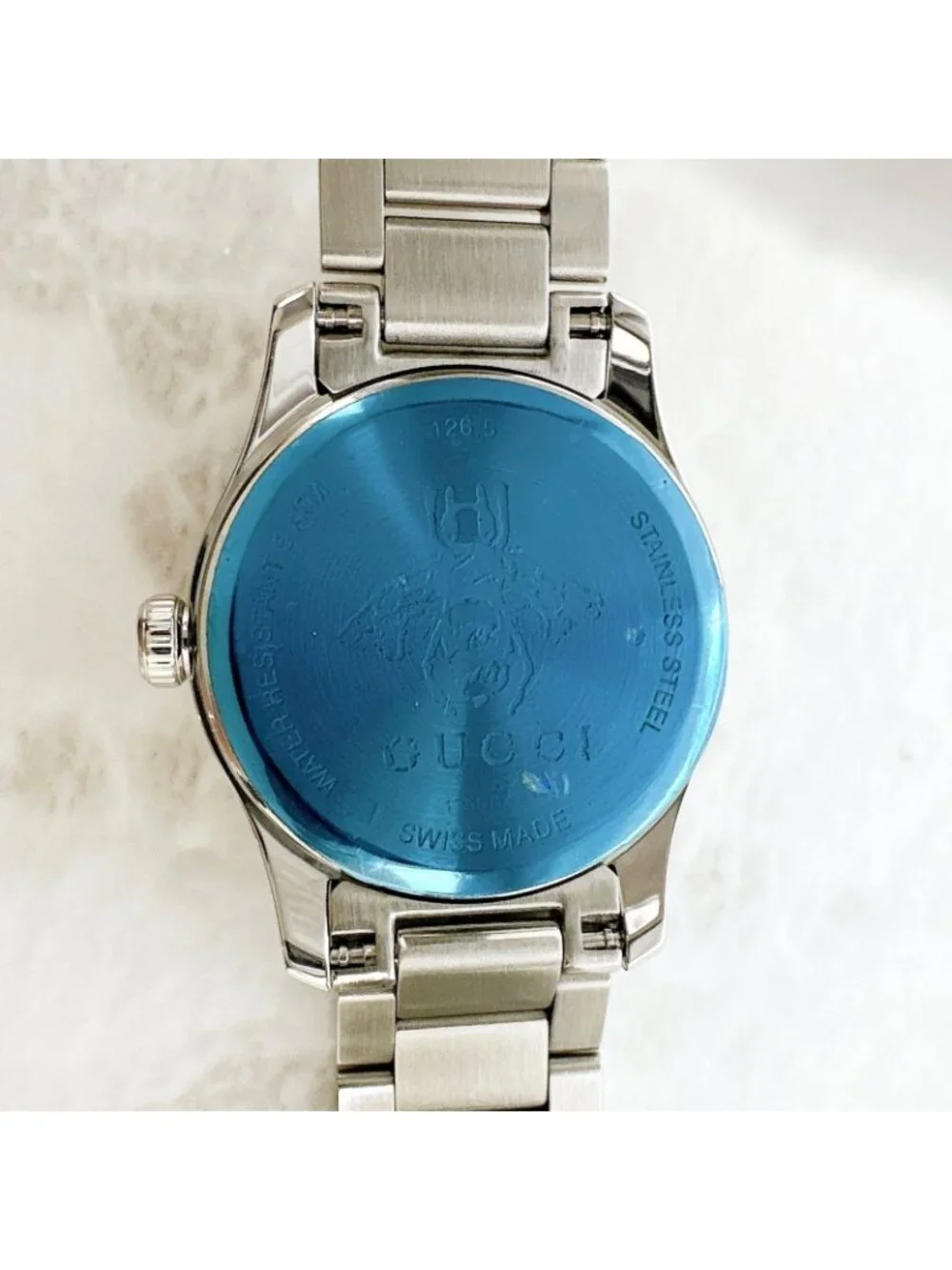 Gucci G-Timeless 126.5 Watch Quartz Stainless Steel